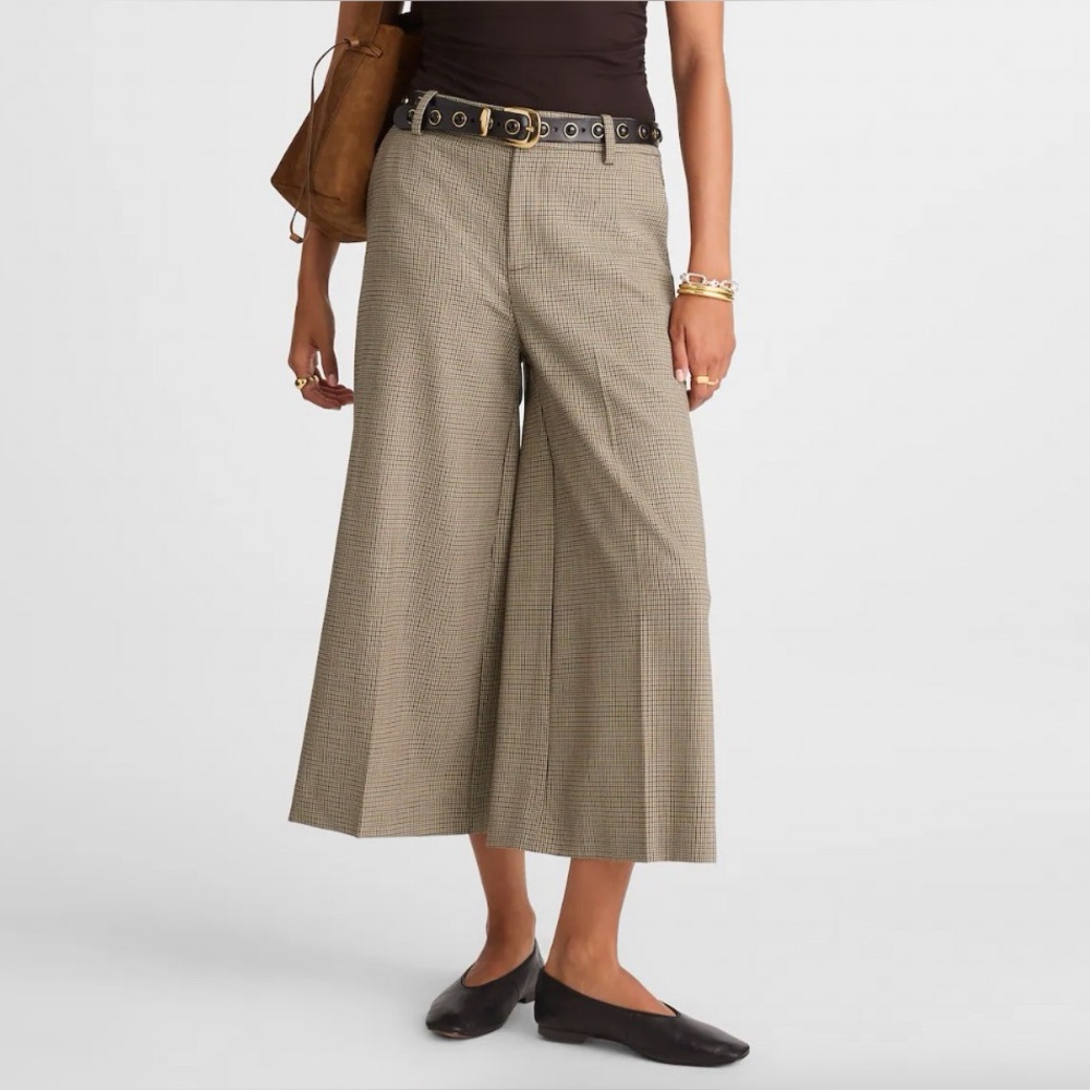 Madewell High Rise Culotte in Wool Blend